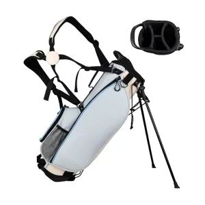 PU Leather 4 Way Professional Golf Stand Bag Lightweight Portable Large Capacity Stand Golf Bag