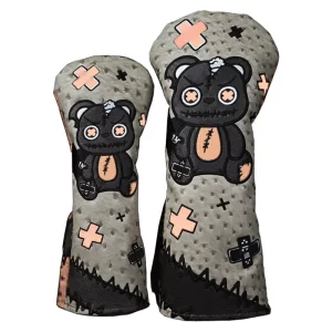 PU Leather Center Elastic Band Golf Driver Headcover Golf Head Cover