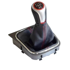 PU Leather Gear Shift Knob Car Accessory for Volkswagen VW Golf 7 A7 MK7 GTI GTD with Shifter Gaiter Boot