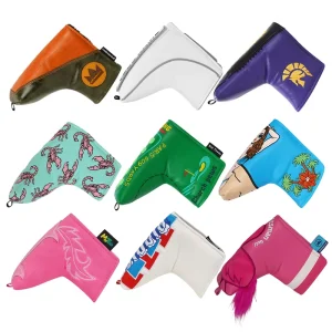 PU Leather Golf Accessories Simple Luxury Putter Soft Leather Headcover Golf Club Head Covers OEM Putter Headcover