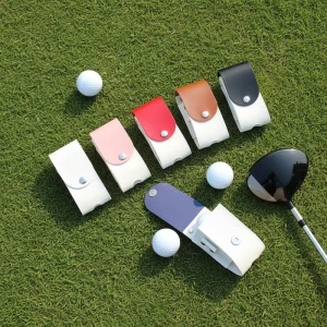 PU Leather Golf Ball Waist Pocket Portable Golf Ball Holder With Tees Holder Outdoor Golf Sports Accessories for Golfer