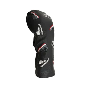 PU Leather Golf Club Headcovers Custom Golf Printed Embroidery Logo Club Head Covers Golf Supplies