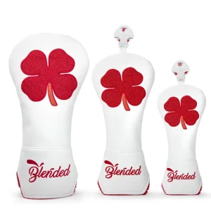 PU Leather Golf Driver Fairway Hybrid Headcovers Logo Embroidery Patch Golf Driver Head Covers