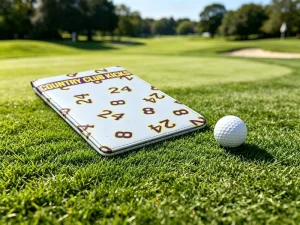 PU Leather Golf Scorecard Holder with Pen Loop
