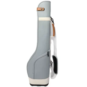 PU Leather Golf Sunday Carry Bag with Zipper Closure Lightweight Waterproof Portable