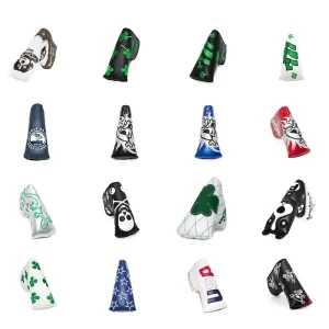 PU Leather Magnetic Golf Putter Head Cover with Custom Logo