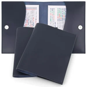PU Leather Mahjong Card Sleeve 11.38×7.08in with Magnetic Snap Closure