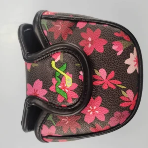 PU Leather Semicircle Putter Club Golf Headcover Small Tree Design