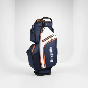 PU Leather Waterproof 14 Way Professional Golf Stand Bag Lightweight Custom Logo Portable Large Capacity Golf Bag