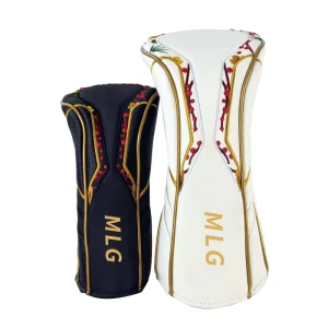 PU Leather Waterproof Club Golf Headcover High Quality Wood Driver Custom Embroidery Logo