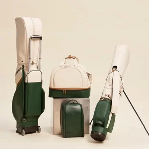PU Leather Waterproof Lightweight Golf Stand Bag for Men, Custom Logo