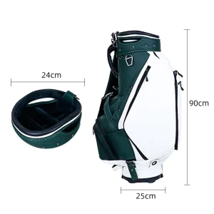 PU Lightweight Waterproof Golf Cart Bag, Large Capacity, 5-Way Top