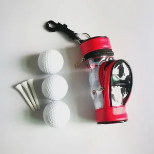 PU Small Waist Golf Ball Bag Accessories Tool Small Golf Tee Bag