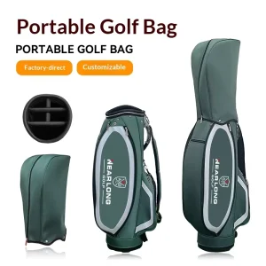 PU Waterproof Golf Bag with Zipper Closure
