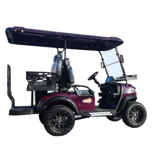Passenger Golf Cart Four-Wheel Drive Passenger Sightseeing Golf Buggy Aluminium Alloy Frame Chassis Stability