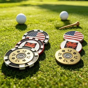 Peel Resistant Round Golf Poker Chip Set Competitive Unit Price Custom Golf Accessory Poker Chip
