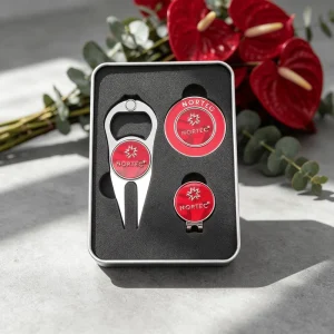 Perfect High End Design New Creative American Style Best Selling Black Magnetic Golf Hat Clip Set
