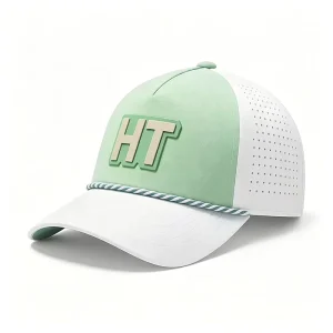 Performance Golf Hat Patch Snapback PVC Travel Olive Fashion Rubber Structured Logo Blue
