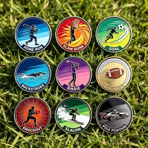 Personalised Promotion Golf Ball Marker Laser Engrave Ball Marker Golf Blank Sublimation Blank Golf Ball Marker