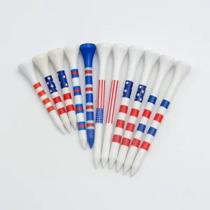 Personalized Biodegradable Bamboo Wooden Golf Tees Lightweight Durable Customizable Golf Ball Holder
