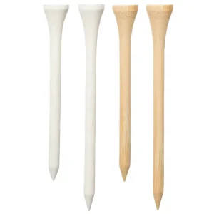 Personalized Custom Logo Bamboo & Wood Durable Eco-Friendly Waterproof 83mm Golf Tees Bulk