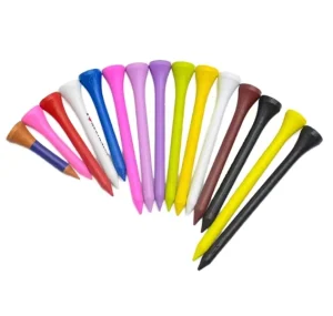 Personalized Custom Logo Portable Bamboo Golf Tees for Outdoor Use