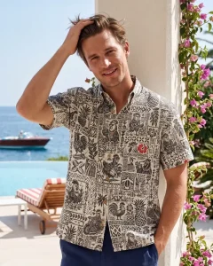 Personalized Custom made Casual Style Four-way Stretch Breathable Eco-friendly Lightweight Casual Shirt Beachwear Polo Shirt