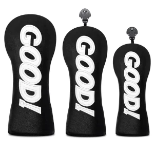 Personalized Embroidery Logo Golf Club Cover for Woods, Driver, and Hybrids Women Men PU Leather Custom Golf Club Headcovers