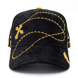 Personalized Embroidery Logo Suede 5 Panel Structured Baseball Cap