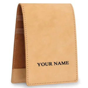 Personalized Golf Case Customized Genuine Leather Golf Scorecard Holder Yardage Book Cover