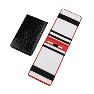 Personalized Golf Performance Scorecard Holder Cover Case Customized Cattlehide Leather Golf Scorecard Yardage Book Holder