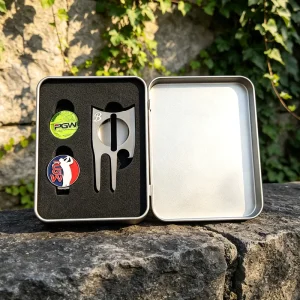 Personalized Made Logo Souvenir Gift Top Quality Enamel Original Design Golf Ball Marker Fork