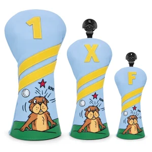 Personalized PU Leather Golf Driver Head Cover for 3 Wood with Custom Logo