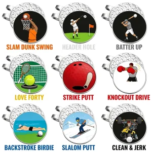 Personalized Promotional Gift Metal Bulk Ball Golf Marker Golf Ball Marker Level Novelty Golf Ball Marker