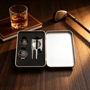 Personalized Promotional Gift New Custom Simple Portable Factory Golf Metal Divot Tool Sets