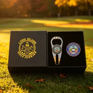 Personalized Promotional New Custom Simple Portable Factory Golf Magnetic Hat Clip Gift Box