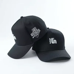Plain Black Men and Women Custom Embroidered Logo Golf A Frame Hat Five Panels Animal Styles Sport Baseball Caps