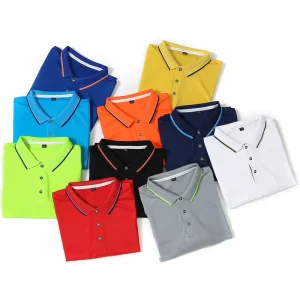 Plain Golf Polo Shirt Short Sleeve Sports Wear Fitness Apparel Quick Dry Workout Gym T Shirts