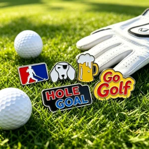 Plastic Blank Leather Magnetic Golf Ball Marker Gold Clip Blank do diy With Angle Watch Golf Divot Tool