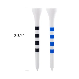 Plastic Customizable Golf Tee and Transparent Squeeze Top Pocket Golf Tees Pouch Bag with Clip