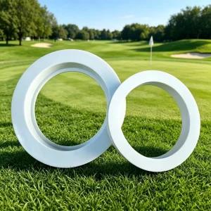 Plastic Golf Hole Cup Reducer Portable Putting Trainer Golf Training Aid for Indoor Backyard Practice Custom Logo