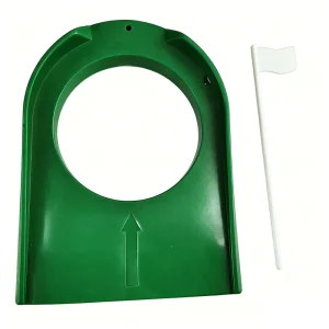 Plastic Practice Golf Putting Cup with Hole and Plastic Flag Putting Green Regulation Cup Indoor Outdoor Use Training Equipment