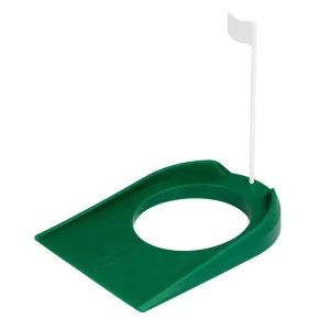 Plastic Practice Golf Putting Cup with Hole and Plastic Flag Putting Green Regulation Cup Indoor Outdoor Use Training Equipment