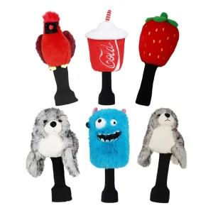 Plush Animal Golf Head Cover for Driver and Woods