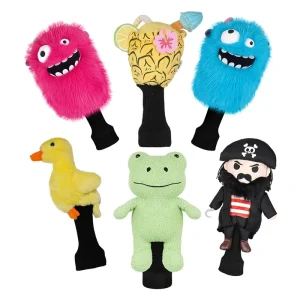 Plush Socks Golf Headcovers Animal Driver Club Head Covers Golf Durable Cute Golf Accessories Animal