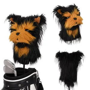 Plush Yorkshire Terrier Animal Golf Headcover for Driver Clubs