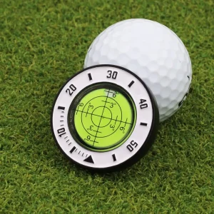 Poker Chip Ball Marker Golf Putting Green Reading Aid Bubble Level High Precision Alignment Reader Tool Ball Marker