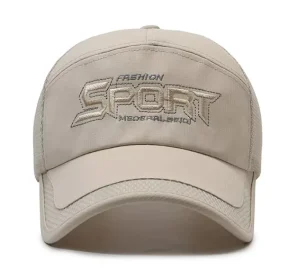 Polyester Mesh Baseball Cap with Embroidered Logo Soft Baseball Casual Hat