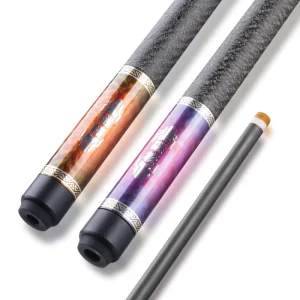 Pool Cue Tournament Carbon Fiber Gun Cue Professional Inlay Break Jump Design for Snooker & Billiard Competition