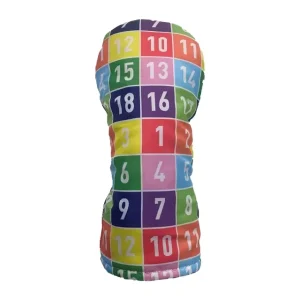 Popular Design Soft Nylon Fabric Golf Driver Fairway Hybrid Wood Headcover Plush Lining Embroidery Printing Custom Covers